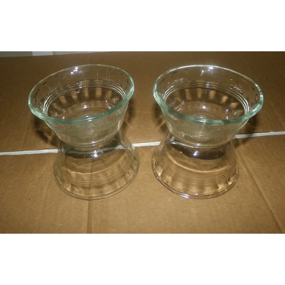 Pyrex 6oz  Set of 8 Glass Custard Cups Ramekins Model 463 Scalloped Rim
